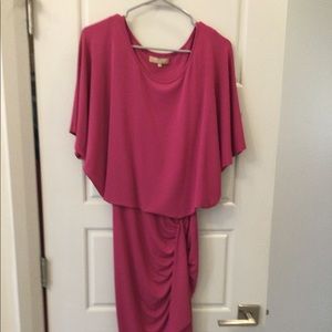 Michael Kors short sleeve pink knee length dress
